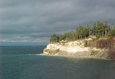 west view from bluff